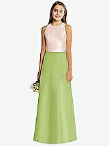 Rear View Thumbnail - Mojito & Blush Alfred Sung Junior Bridesmaid Style JR545