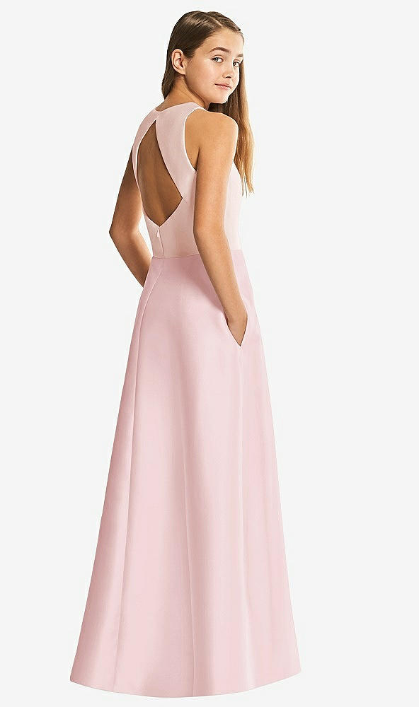 Front View - Ballet Pink & Blush Alfred Sung Junior Bridesmaid Style JR545