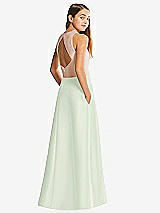 Front View Thumbnail - Mint Green & Cameo Alfred Sung Junior Bridesmaid Style JR545