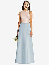 Rear View Thumbnail - Mist & Cameo Alfred Sung Junior Bridesmaid Style JR545