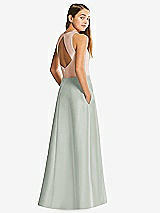 Front View Thumbnail - Willow Green & Cameo Alfred Sung Junior Bridesmaid Style JR545