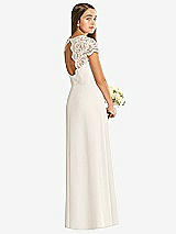 Rear View Thumbnail - Ivory Alfred Sung Junior Bridesmaid Dress JR546
