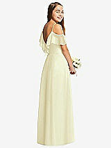Rear View Thumbnail - Butter Yellow Dessy Collection Junior Bridesmaid Dress JR548