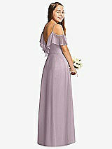 Rear View Thumbnail - Lilac Dusk Dessy Collection Junior Bridesmaid Dress JR548
