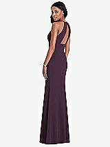 Rear View Thumbnail - Aubergine After Six Bridesmaid Dress 6798