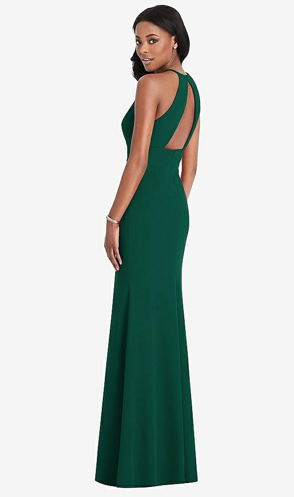 Back View - Hunter Green After Six Bridesmaid Dress 6798