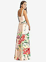 Rear View Thumbnail - Blush Bouquet Alfred Sung Junior Bridesmaid Dress JR544CBP
