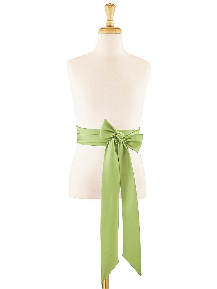 Front View - Mojito Satin Twill Flower Girl Sash