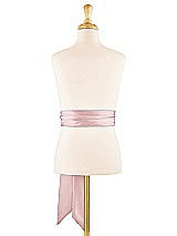 Alt View 1 Thumbnail - Ballet Pink Satin Twill Flower Girl Sash