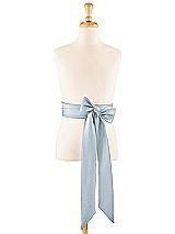 Front View Thumbnail - Mist Satin Twill Flower Girl Sash