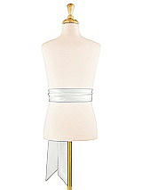 Alt View 1 Thumbnail - White Satin Twill Flower Girl Sash