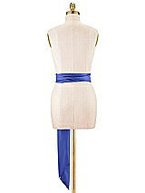 Alt View 3 Thumbnail - Cobalt Blue Satin Twill Wedding Sash