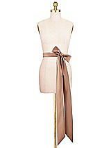 Alt View 2 Thumbnail - Cognac Satin Twill Wedding Sash
