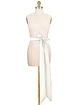 Alt View 2 Thumbnail - Ivory Satin Twill Wedding Sash
