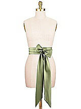 Alt View 1 Thumbnail - Olive Green Satin Twill Wedding Sash