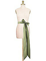 Alt View 2 Thumbnail - Olive Green Satin Twill Wedding Sash