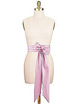 Alt View 1 Thumbnail - Powder Pink Satin Twill Wedding Sash