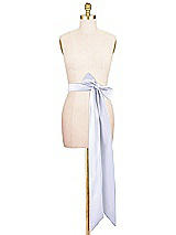 Alt View 2 Thumbnail - Silver Dove Satin Twill Wedding Sash