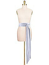 Front View Thumbnail - Silver Dove Satin Twill Wedding Sash