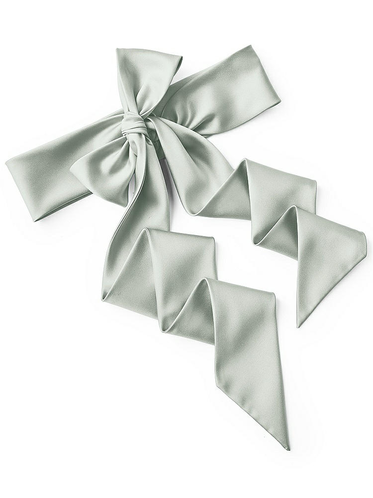 Back View - Willow Green Satin Twill Wedding Sash