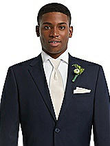 Front View Thumbnail - Ivory Yarn-Dyed Modern Tie by After Six