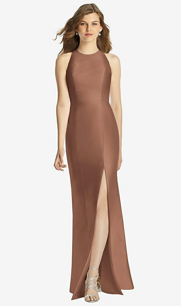 Front View - Cognac Bella Bridesmaid Dress BB121