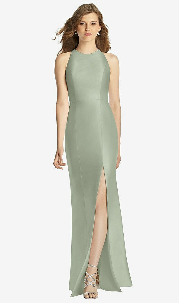 Front View - Sage Bella Bridesmaid Dress BB121