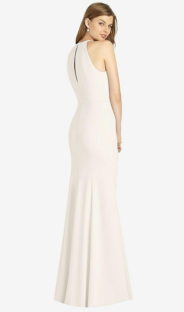 Back View - Ivory Bella Bridesmaid Dress BB122
