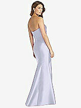 Rear View Thumbnail - Silver Dove Strapless Draped Bodice Trumpet Gown