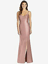 Front View Thumbnail - Neu Nude Maxi Length Spaghetti Strap Mermaid Dress