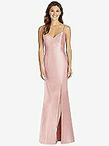 Front View Thumbnail - Rose Maxi Length Spaghetti Strap Mermaid Dress