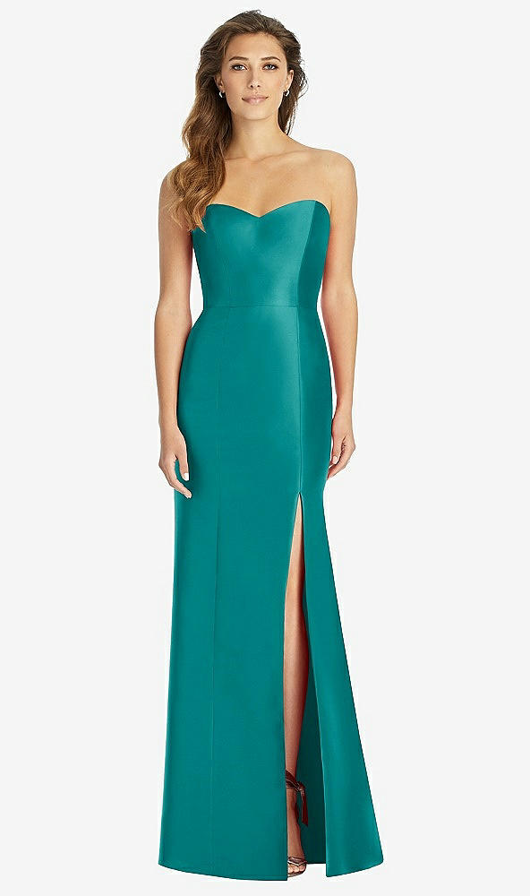 Front View - Jade Full-length Strapless Sweetheart Neckline Dress