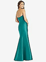 Rear View Thumbnail - Jade Full-length Strapless Sweetheart Neckline Dress