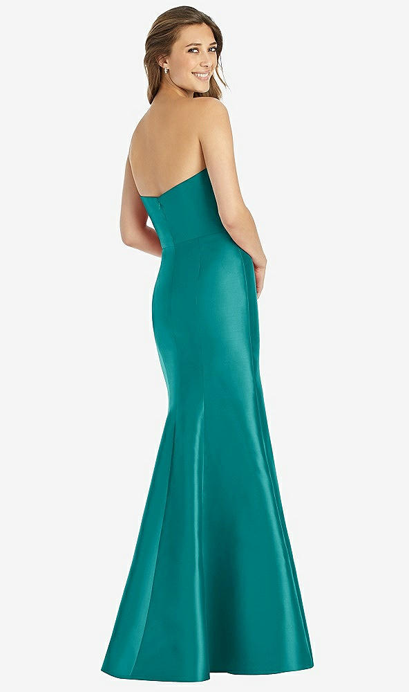 Back View - Jade Full-length Strapless Sweetheart Neckline Dress