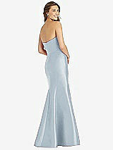 Rear View Thumbnail - Mist Full-length Strapless Sweetheart Neckline Dress