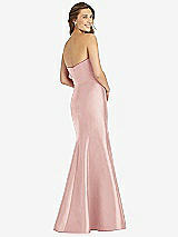 Rear View Thumbnail - Rose Full-length Strapless Sweetheart Neckline Dress