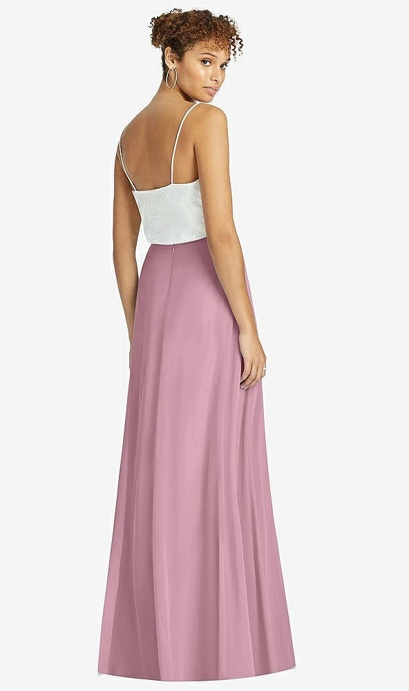 Back View - Dusty Pink After Six Bridesmaid Skirt S1518