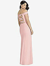 Rear View Thumbnail - Rose Dessy Bridesmaid Dress 3040
