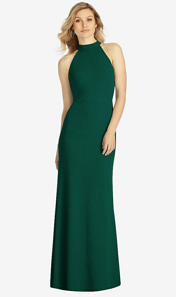 Front View - Hunter Green After Six Bridesmaid Dress 6807
