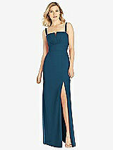Front View Thumbnail - Atlantic Blue After Six Bridesmaid Dress 6811