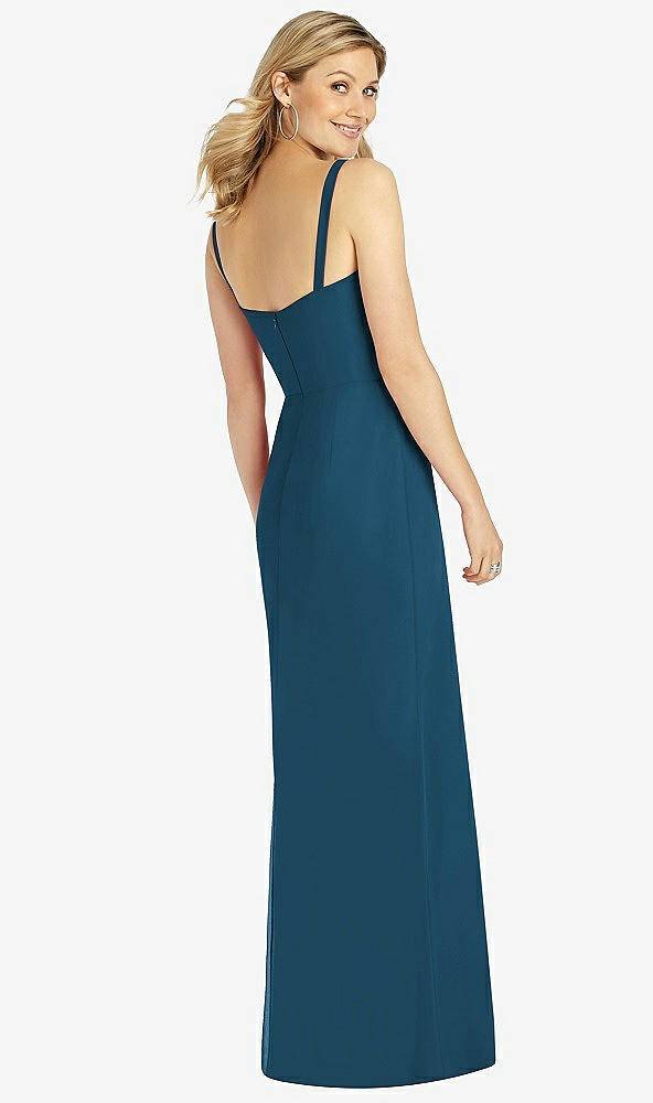 Back View - Atlantic Blue After Six Bridesmaid Dress 6811