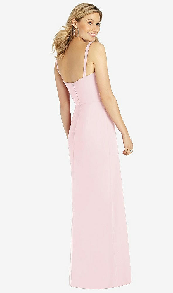 Back View - Ballet Pink After Six Bridesmaid Dress 6811