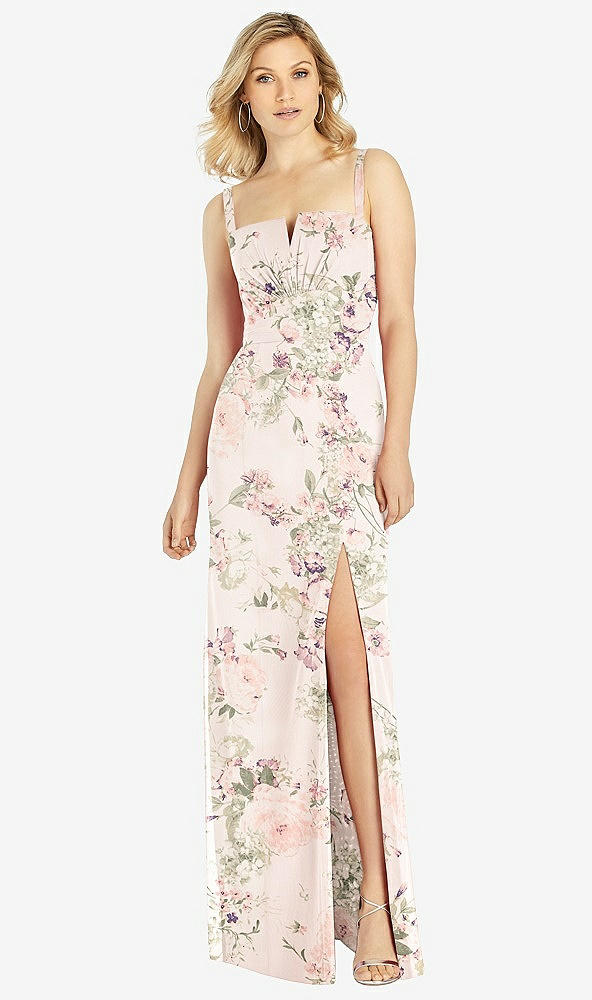 Front View - Blush Garden After Six Bridesmaid Dress 6811