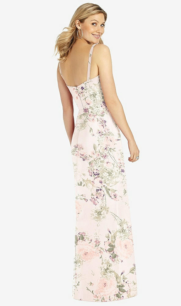 Back View - Blush Garden After Six Bridesmaid Dress 6811