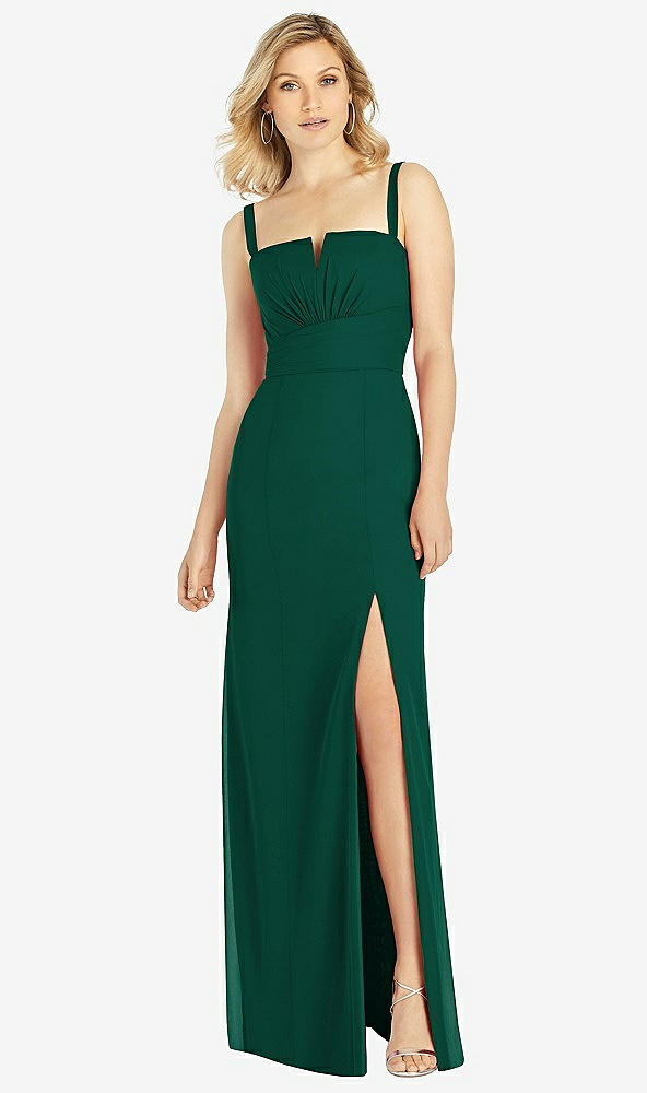 Front View - Hunter Green After Six Bridesmaid Dress 6811