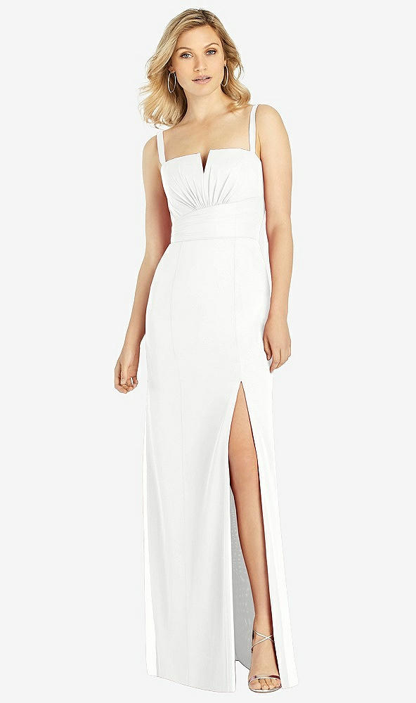 Front View - White After Six Bridesmaid Dress 6811