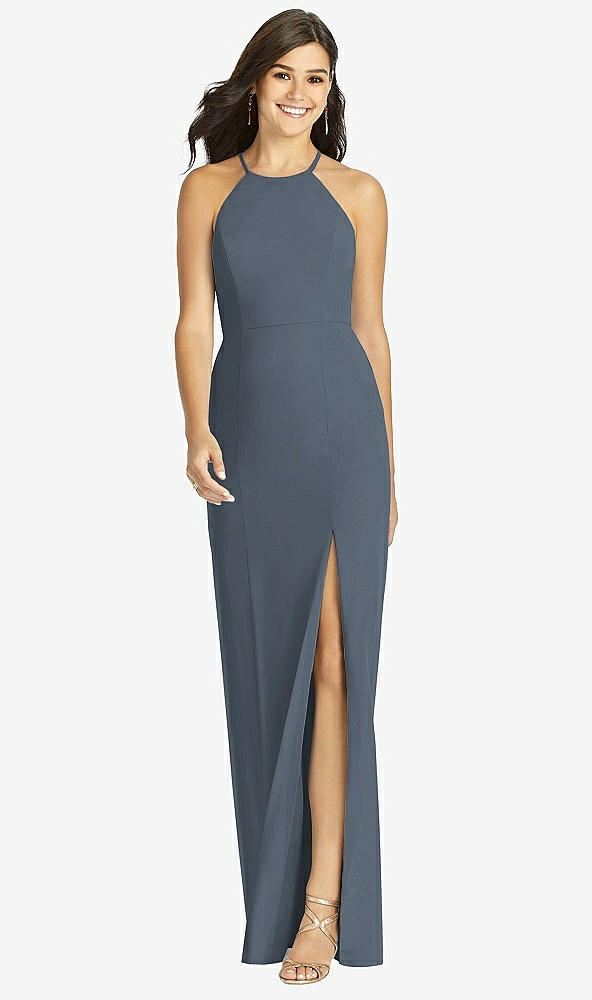 Front View - Silverstone Sunburst Strap Back Mermaid Dress