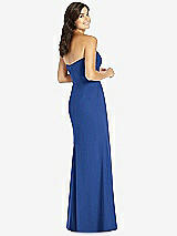 Rear View Thumbnail - Classic Blue Sweetheart Strapless Mermaid Dress