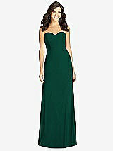 Front View Thumbnail - Hunter Green Sweetheart Strapless Mermaid Dress