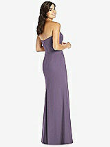 Rear View Thumbnail - Lavender Sweetheart Strapless Mermaid Dress